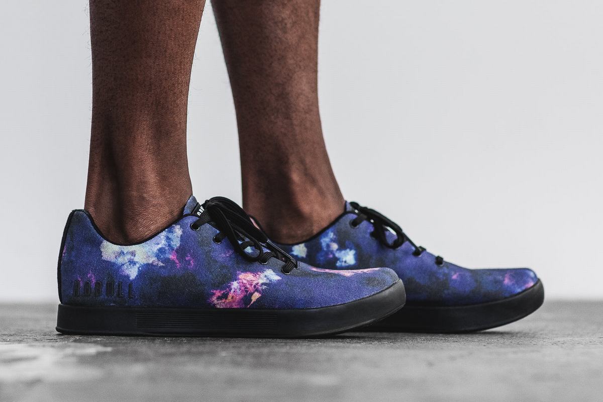 Nobull Tie-Dye Canvas Men's Trainers Purple Black | Australia (AG5019)